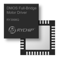 RY3988Q Quad DMOS Full Bridge PWM Motor Driver, QFN36-6×6